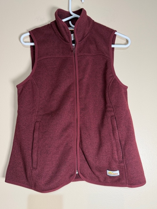 Orvis Jackets & Blazers - Orvis Women's Maroon Sleeveless Fleece Zip Vest